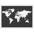 Carte du monde moderne